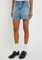 Good American Lite Denim Shorts Indigo