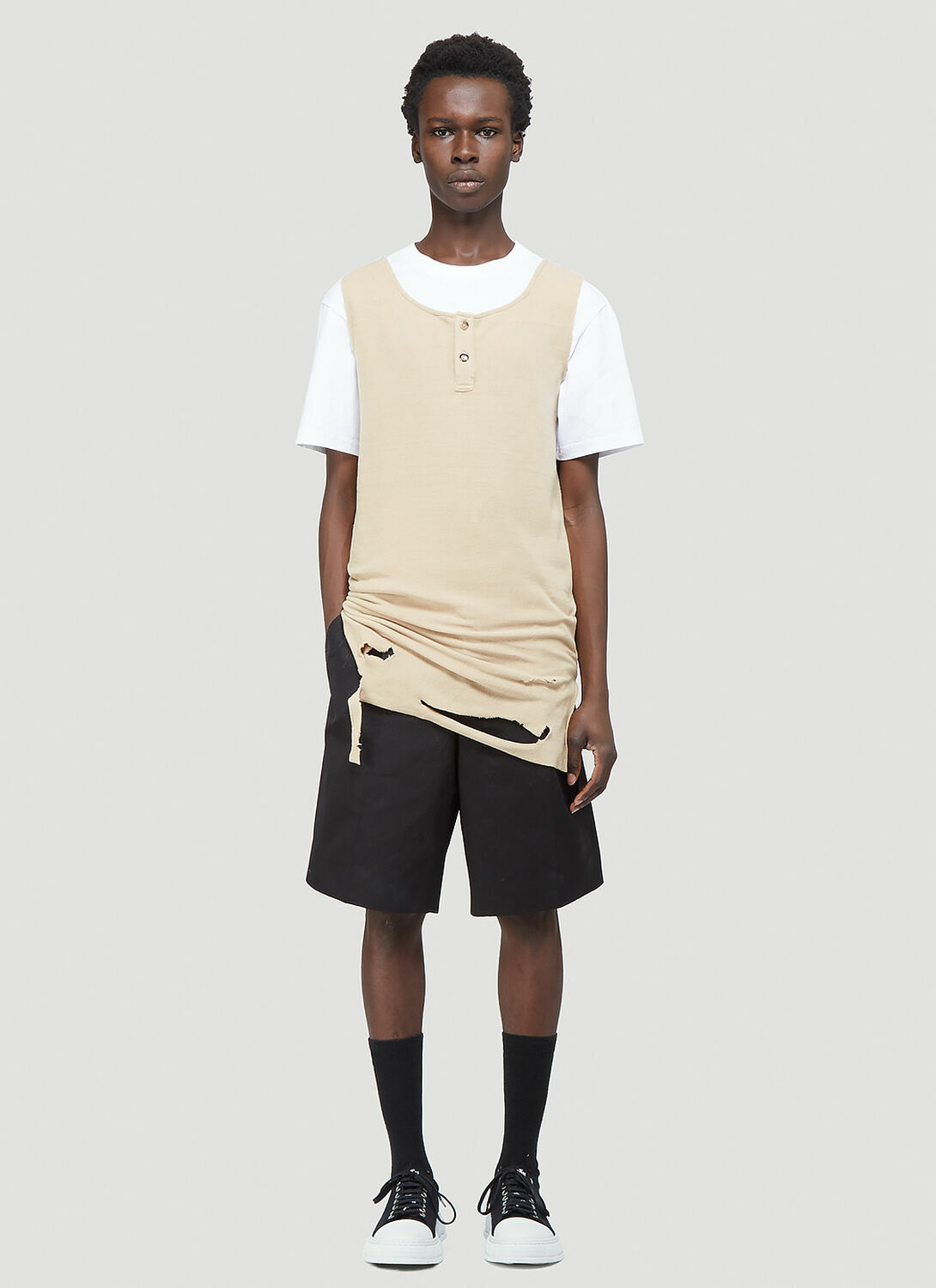 Youths In Balaclava Distressed Vest Top