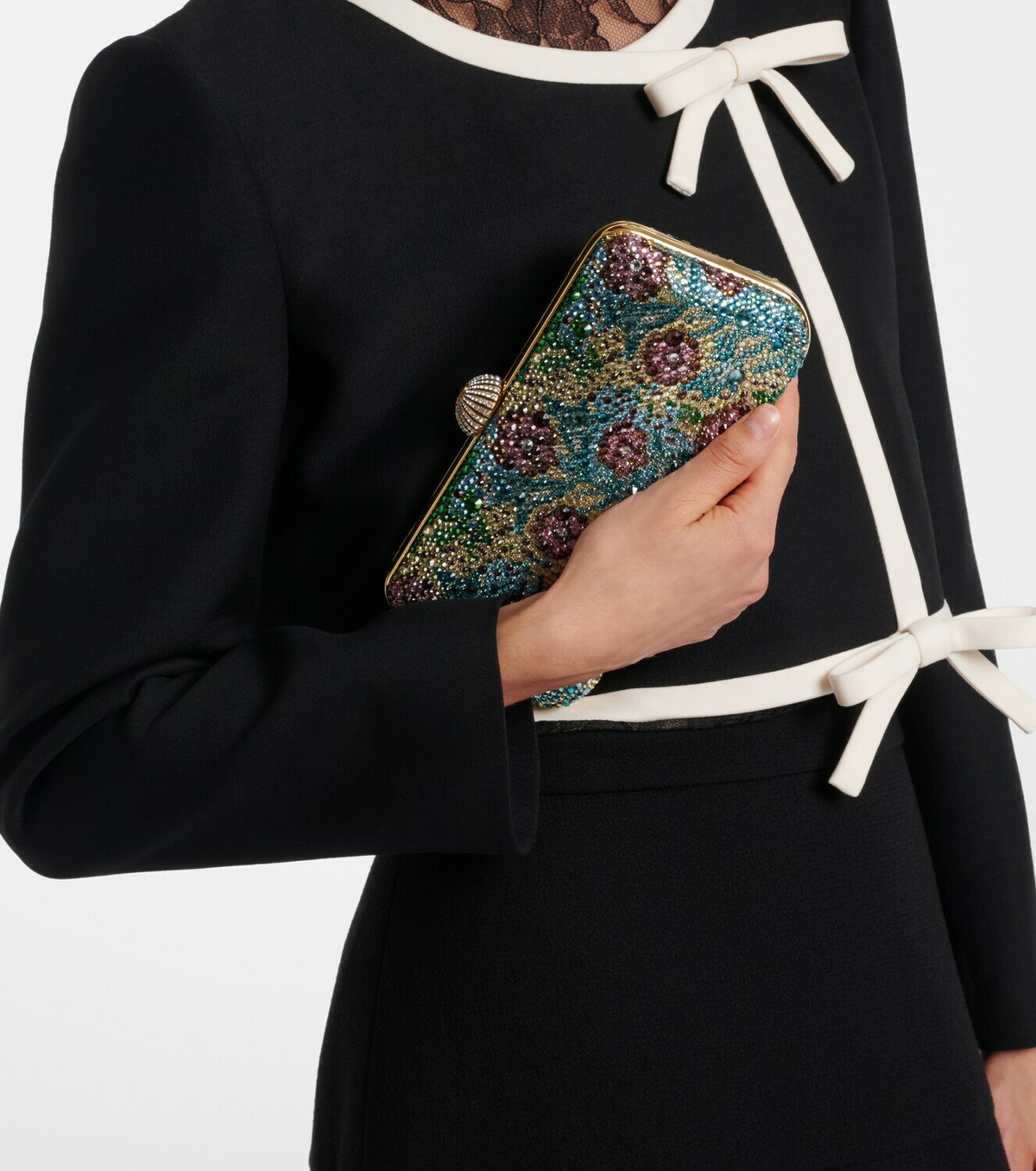 Valentino Garavani Carry Secrets embellished clutch