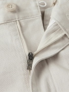 Onia - Traveller Tapered Cotton-Blend Trousers - Neutrals
