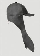 Thom Browne - Tie Up 6 Panel Baseball Cap in Dark Grey