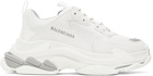 Balenciaga White & Grey Triple S Sneakers