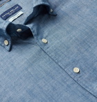 Peter Millar - Button-Down Collar Cotton-Chambray Shirt - Blue