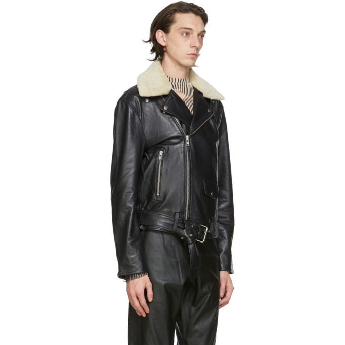 Stand Studio Black Leather George Jacket