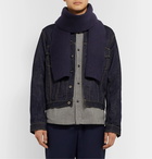 A.P.C. - Ribbed Wool Scarf - Blue