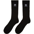 adidas Originals Six Pack Black and White Trefoil Socks