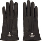 Vivienne Westwood Black Orb Gloves