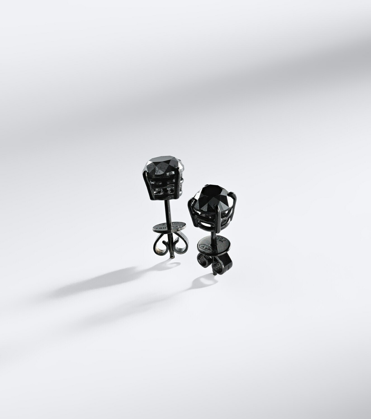 Shay Jewelry 18kt black gold earrings with black diamonds