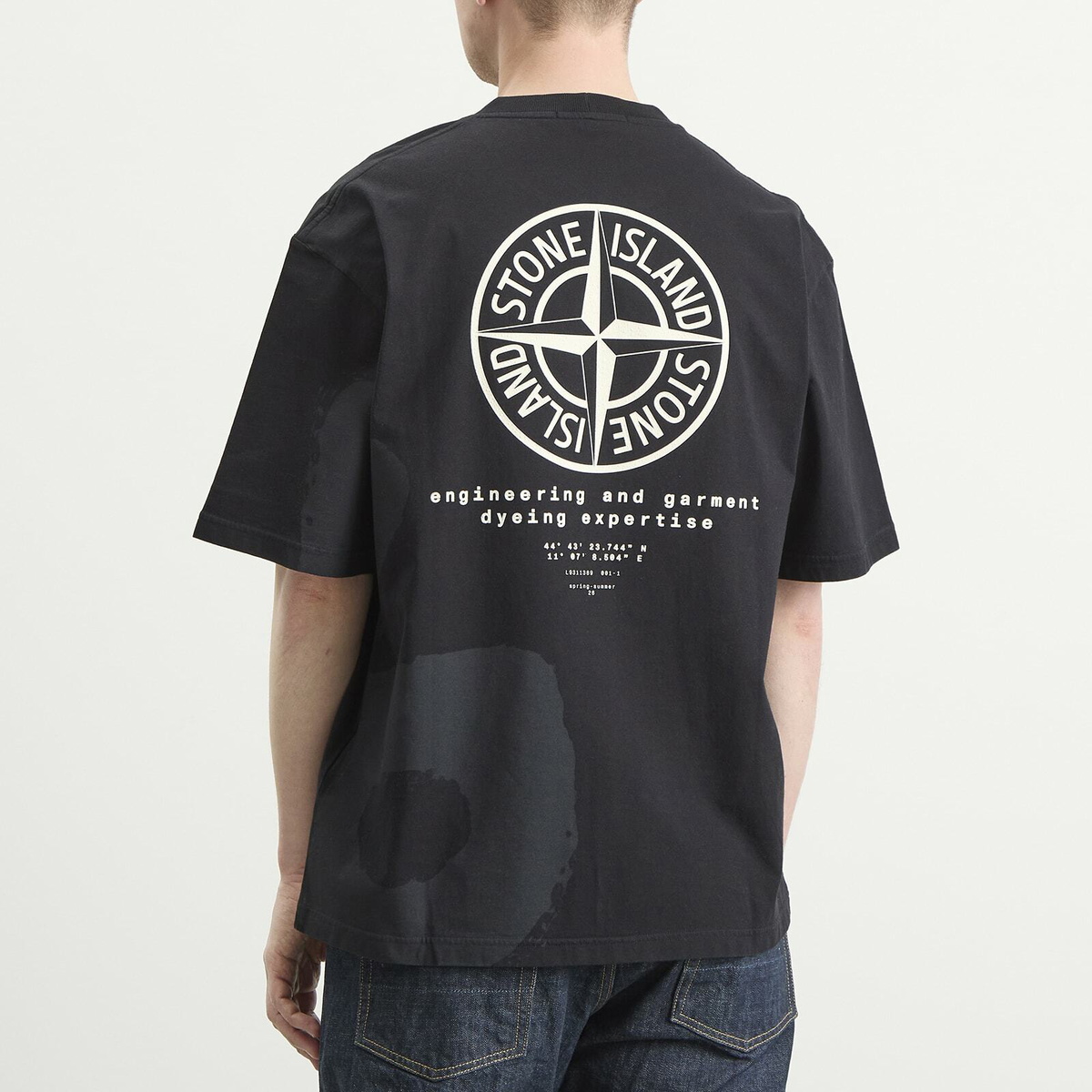 Stone Island Men's Whirlwind Type T-Shirt in Black