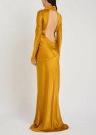 Tove Gio Crinkled Silk Gown Gold