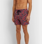 Vilebrequin - Moorise Crackers Mid-Length Printed Swim Shorts - Red