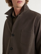Massimo Alba - Florida Cotton-Blend Moleskin Overshirt - Brown
