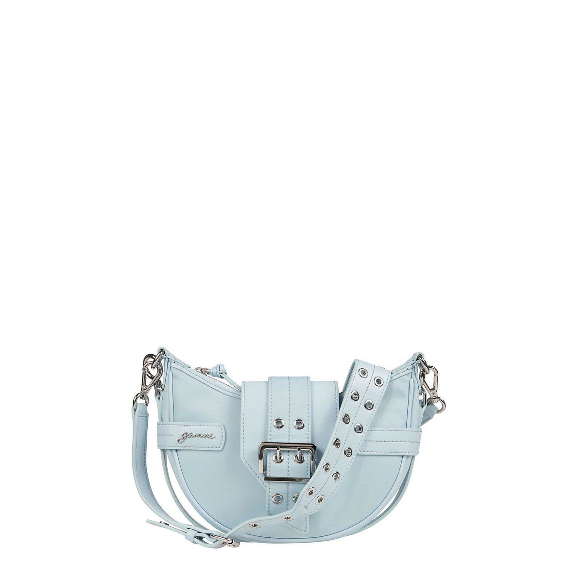 【送料&関税込】Ganni Silver Polyester Nano Banner Crossbody Ganni Butterfly Nano Crossbody in Yellow | Lyst