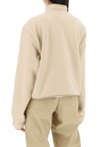RAINS short fleece jacket in durban style Beige