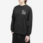 No Problemo Men's No Vision LS T-Shirt in Black