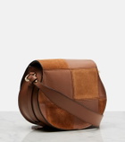 Chloé Marcie Small leather and suede crossbody bag