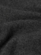 Peter Millar - Suede-Trimmed Cashmere Flex Half-Zip Sweater - Gray