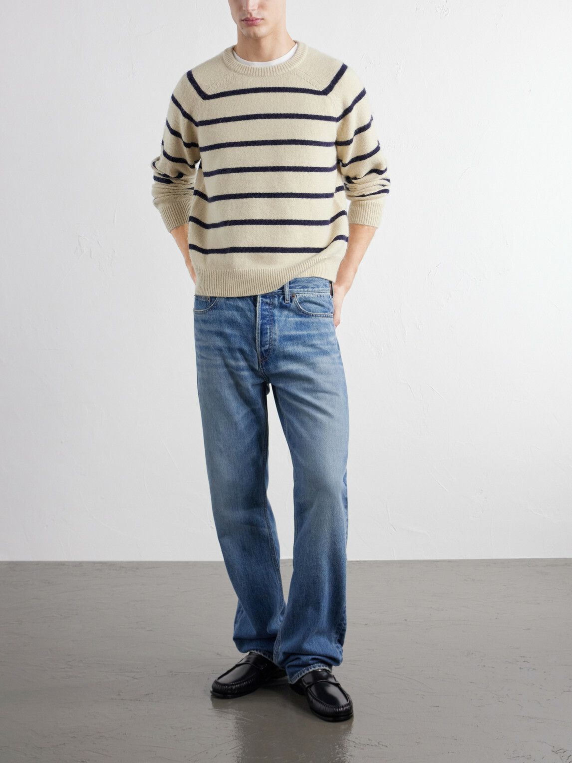 TOTEME - Striped Alpaca and Cashmere-Blend Sweater - Neutrals