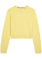 Alice + Olivia Dollie Cashmere-blend Cardigan Yellow