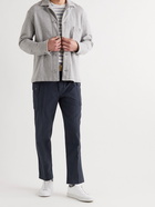 OFFICINE GÉNÉRALE - Maxence Belted Garment-Dyed Cotton Cargo Trousers - Blue