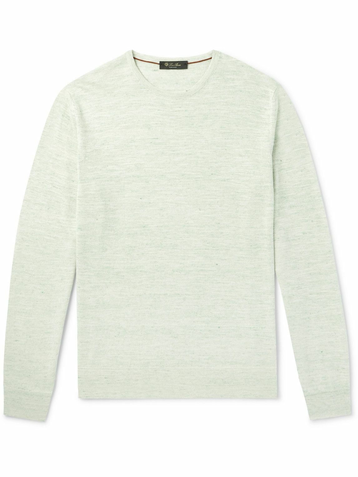Photo: Loro Piana - Linen and Silk-Blend Sweater - Green