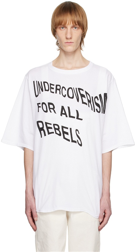 Photo: Undercoverism White Printed T-Shirt