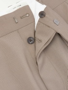 The Row - Mikeno Straight-Leg Pleated Wool Suit Trousers - Brown