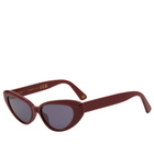 KIMEZE Women's Zawe Sunglassees in Ruby Red 