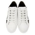 Fendi White Painted Bag Bugs Sneakers