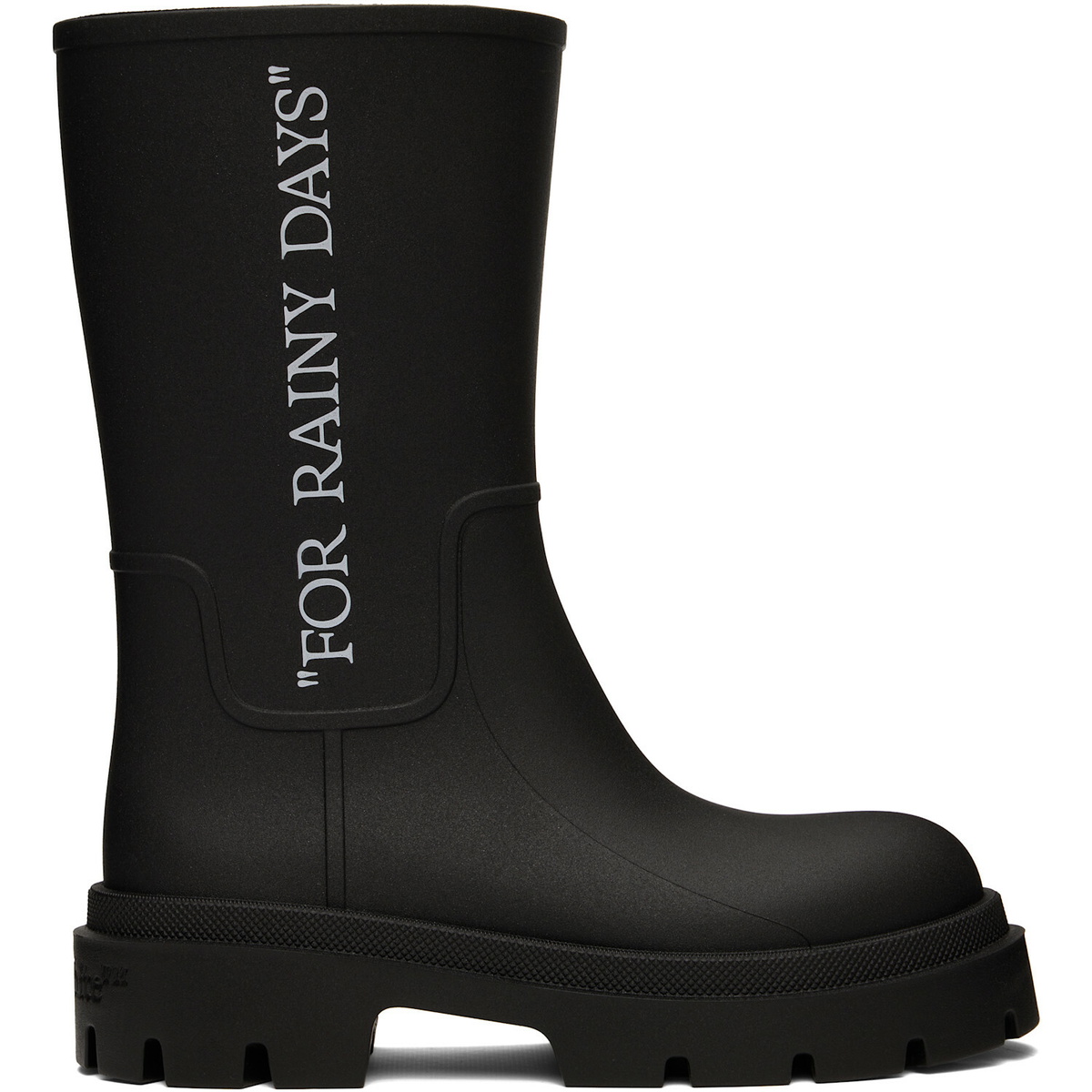 Off-White Black Reboot 'Rainy Days' Boots