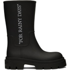 Off-White Black Reboot 'Rainy Days' Boots