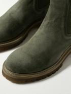 Officine Creative - Boss 004 Suede Chelsea Boots - Green