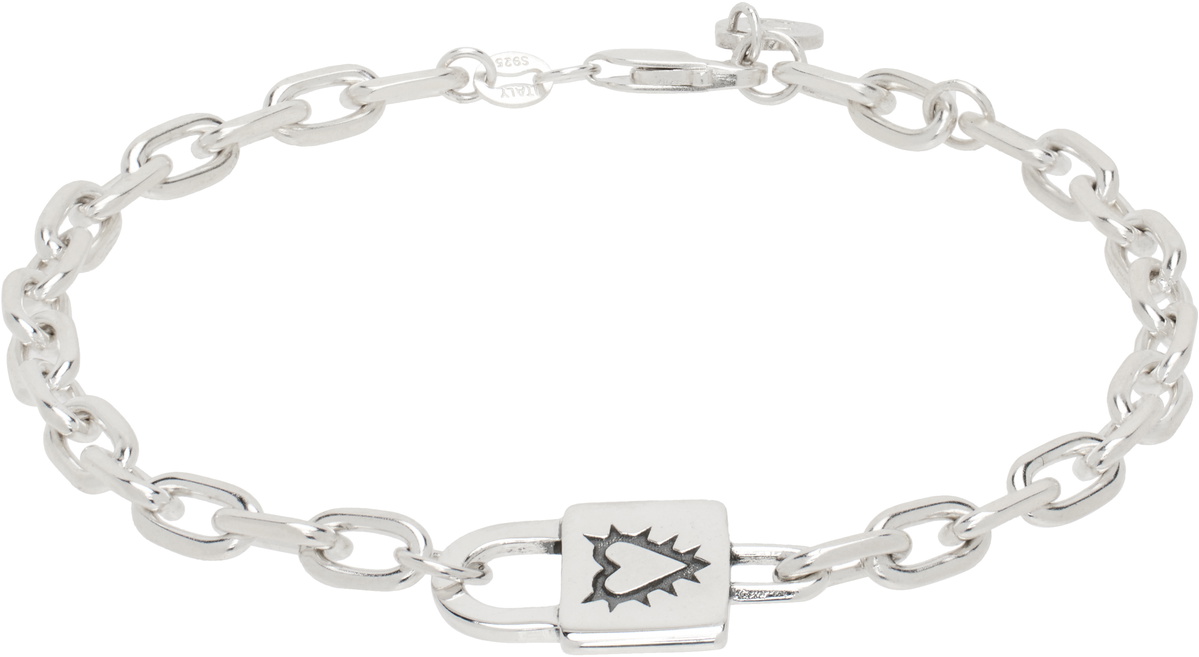 Stolen Girlfriends Club Silver Locked Heart Bracelet