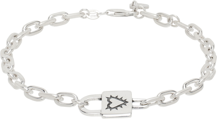 Photo: Stolen Girlfriends Club Silver Locked Heart Bracelet