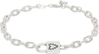 Stolen Girlfriends Club Silver Locked Heart Bracelet