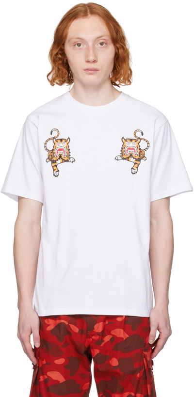 Photo: BAPE White Tiger T-Shirt