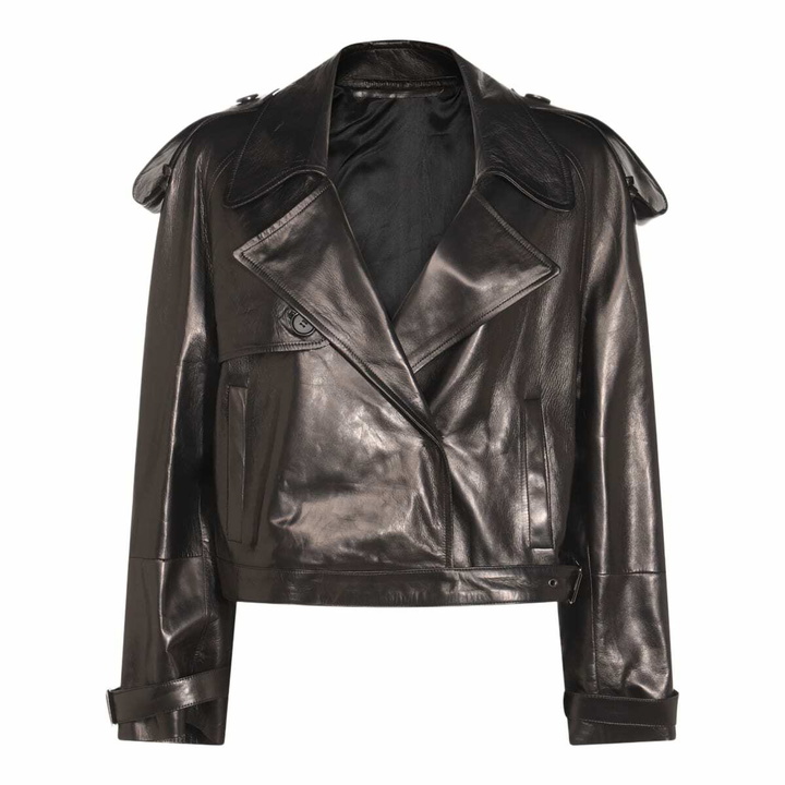Photo: Salvatore Santoro Black Leather Casual Jacket