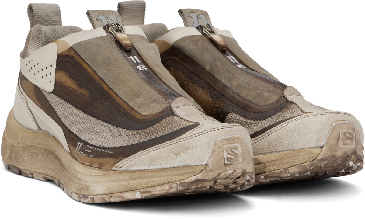 11 by Boris Bidjan Saberi Brown Salomon Edition Bamba 2 Low V2 Sneakers
