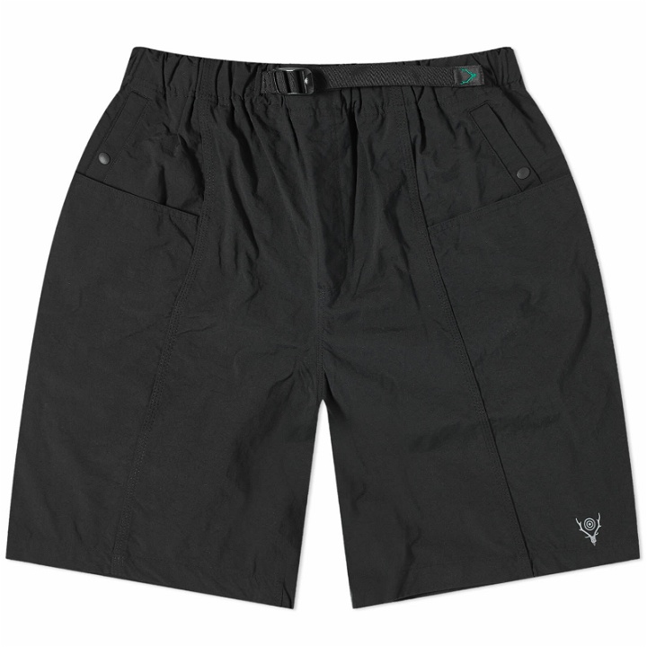 Photo: South2 West8 Men's Belted C.S. Nylon Shorts in Black