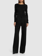 RALPH LAUREN COLLECTION Acklie Wool Gabardine Flared Pants