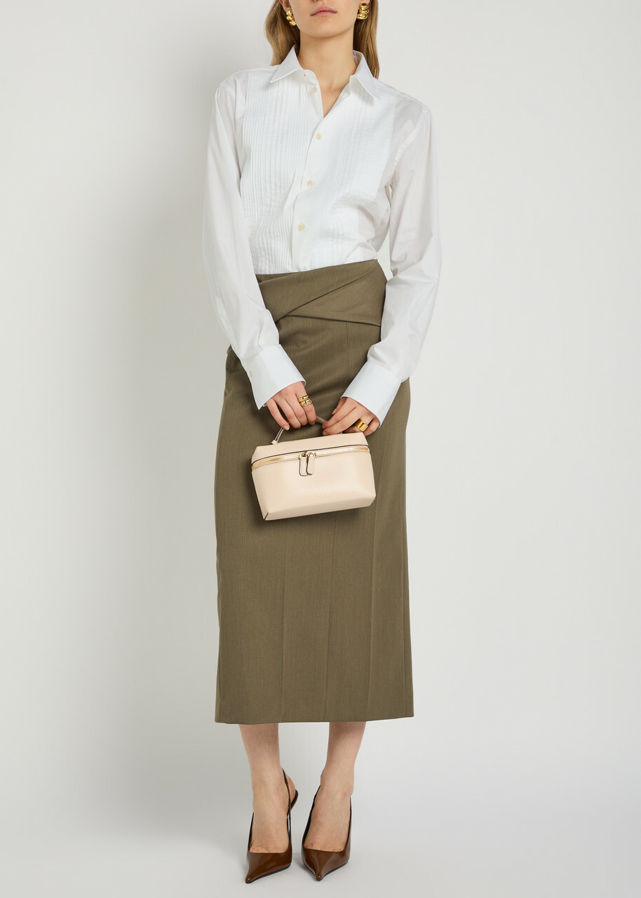 Victoria Beckham Pintuck Cotton-poplin Shirt White