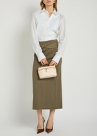 Victoria Beckham Pintuck Cotton-poplin Shirt White