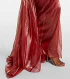 Maria Lucia Hohan Cecilia draped silk muslin bustier gown