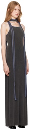 Y/Project Gray Multiscarf Maxi Dress
