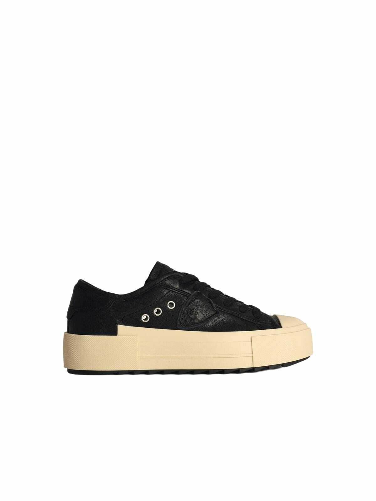Philippe Model Paris Black Leather Sneakers