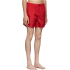 Moncler Red Dolmias Beach Swim Shorts