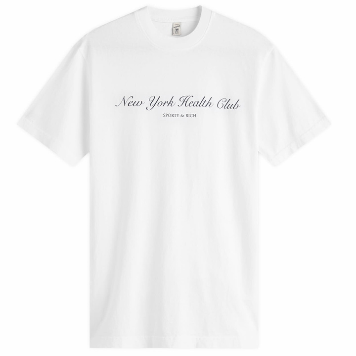 Photo: Sporty & Rich Women's NY Health Club T-Shirt in White