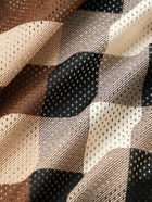Burberry - Checked Mesh Tank Top - Brown
