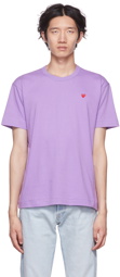 COMME des GARÇONS PLAY Purple Heart T-Shirt