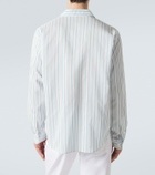 Umit Benan Franco pinstripe silk and cotton shirt